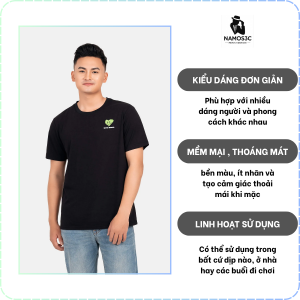 Áo thun in Love More NAMOS3C thời trang nam